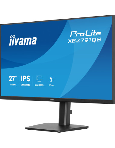 iiyama ProLite/XB2791QS-B1/27"/IPS/QHD/75Hz/1ms/Čierna/3R