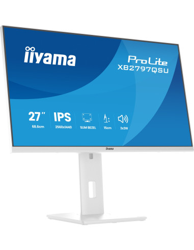 iiyama ProLite/XB2797QSU-W1/27"/IPS/QHD/75Hz/1ms/Biela/5R