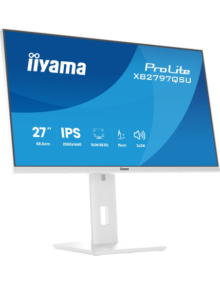 iiyama ProLite/XB2797QSU-W1/27"/IPS/QHD/75Hz/1ms/Biela/5R