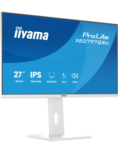 iiyama ProLite/XB2797QSU-W1/27"/IPS/QHD/75Hz/1ms/Biela/5R