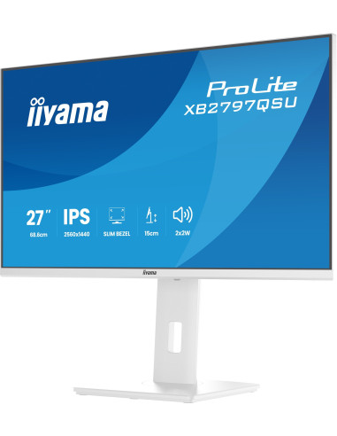 iiyama ProLite/XB2797QSU-W1/27"/IPS/QHD/75Hz/1ms/Biela/5R