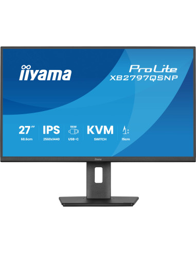 iiyama ProLite/XB2797QSNP-B1/27"/IPS/QHD/75Hz/1ms/Čierna/5R