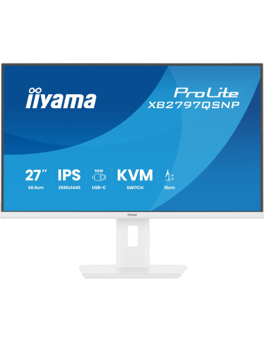 iiyama ProLite/XB2797QSNP-W1/27"/IPS/QHD/75Hz/1ms/Biela/5R
