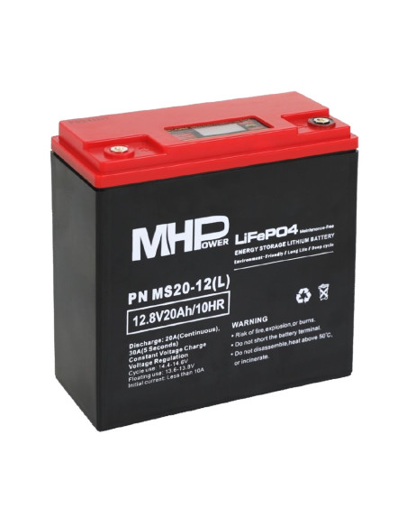 MHPower MS20-12(L) Lítium batéria LiFePO4 12V/20A