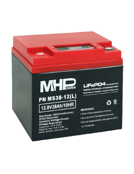 MHPower MS38-12(L) Lítium batéria LiFePO4 12V/38A