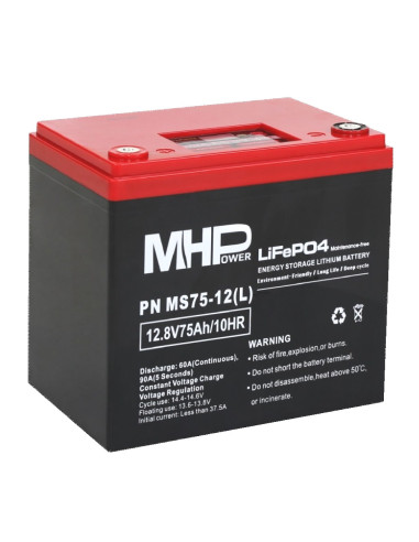 MHPower MS75-12(L) Lítium batéria LiFePO4 12V/75A