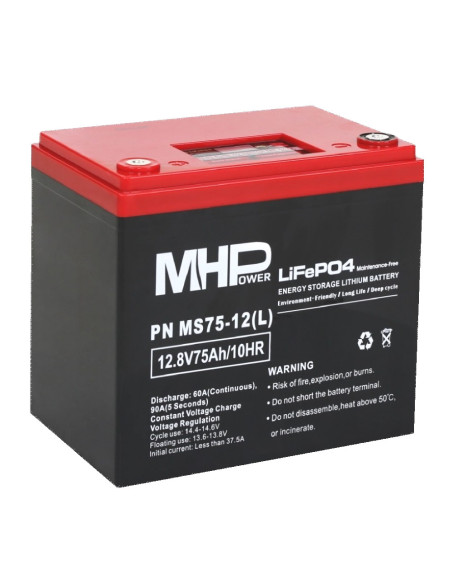 MHPower MS75-12(L) Lítium batéria LiFePO4 12V/75A