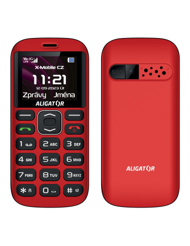 ALIGATOR A720 4G Sen.červeno-čiern+st.nab.