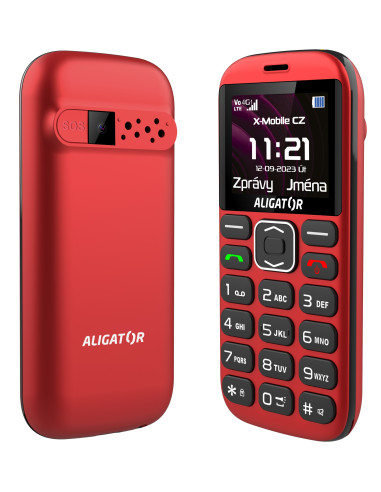 ALIGATOR A720 4G Sen.červeno-čiern+st.nab.
