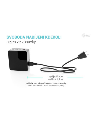 i-tec 140W Intelligent Multiport USB Charger