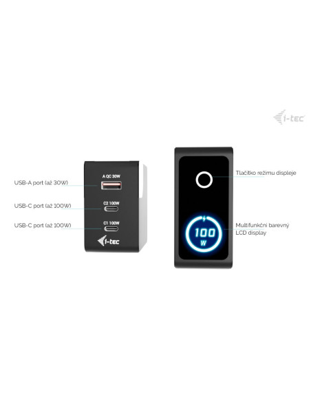 i-tec 100W Intelligent Multiport USB Charger