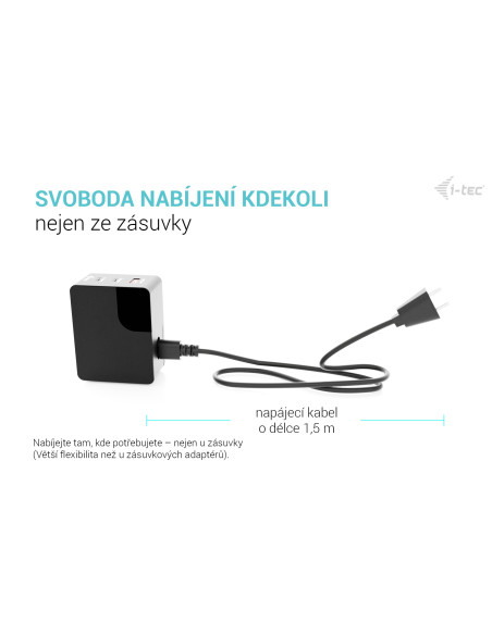i-tec 100W Intelligent Multiport USB Charger