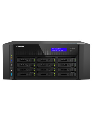 QNAP QAI-h1290FX-7302P-128G (AMD EPYC, 128GB ECC RAM, 12x 2,5" U.2, 2x M.2 NVMe, 2x 2,5Gb, 2x 25Gb)