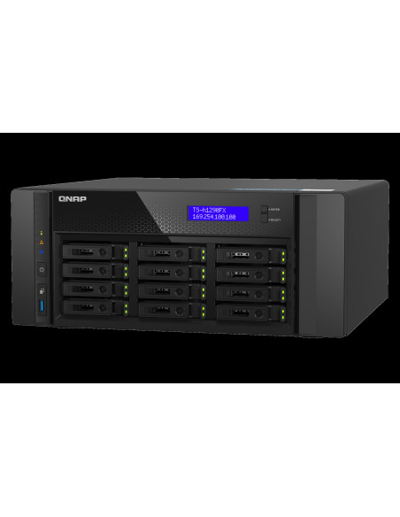 QNAP QAI-h1290FX-7302P-128G (AMD EPYC, 128GB ECC RAM, 12x 2,5" U.2, 2x M.2 NVMe, 2x 2,5Gb, 2x 25Gb)