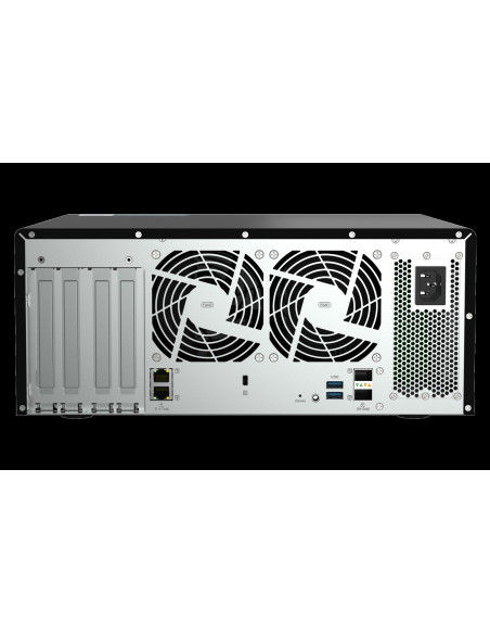 QNAP QAI-h1290FX-7302P-128G (AMD EPYC, 128GB ECC RAM, 12x 2,5" U.2, 2x M.2 NVMe, 2x 2,5Gb, 2x 25Gb)