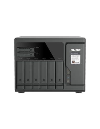 QNAP TVS-h877AX-R5-16G (AMD Ryzen 5, 16GB DDR5 RAM, 6x 3,5" + 4x 2,5", 3x PCIe, 2x 2,5GbE, 2x 10GbE)