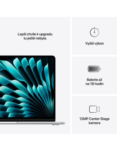 Apple MacBook Air 13"/M4/13,6"/2560x1664/16GB/256GB SSD/M4/Sequoia/Silver/1R