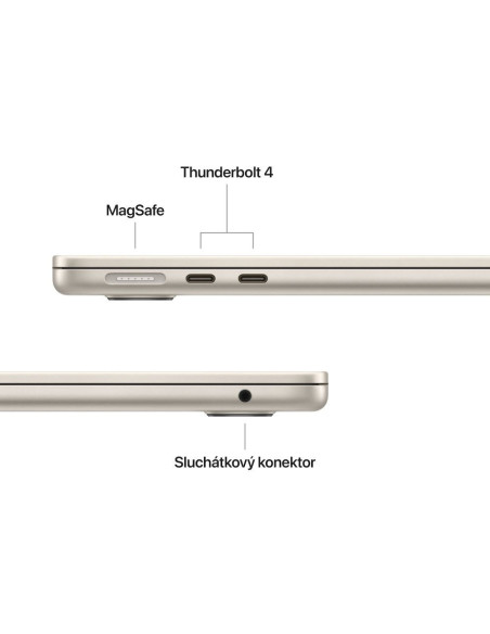 Apple MacBook Air 13"/M4/13,6"/2560x1664/16GB/256GB SSD/M4/Sequoia/Starlight/1R