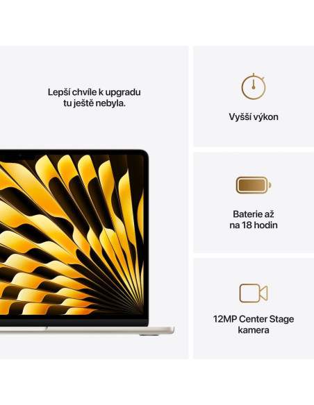 Apple MacBook Air 13"/M4/13,6"/2560x1664/16GB/256GB SSD/M4/Sequoia/Starlight/1R