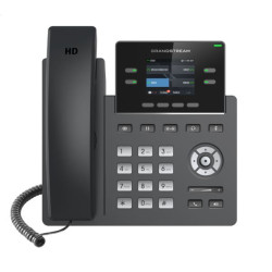 Grandstream GRP2612, 2.4" TFT bar. displej, 2 SIP účty, 4 prog. hr., 16 BLF hr., dual port 10/100 Mb