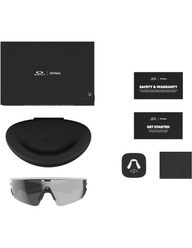 Meta Oakley Vanguard prizm black lenses, white frame