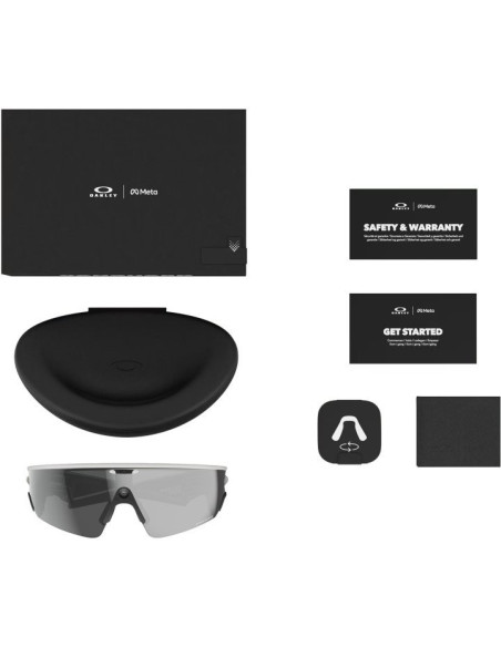 Meta Oakley Vanguard prizm black lenses, white frame