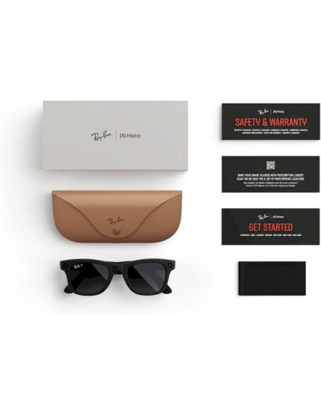Meta Ray-Ban Gen2 Wayfarer, Matte Black, Graphite (Large)