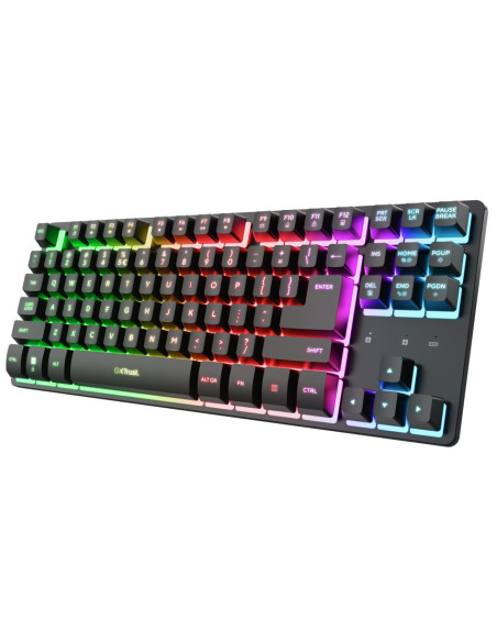 Trust GXT831 Thado TKL/Bezdrôtové USB/US/Čierna