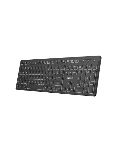 Klávesnica C-TECH KB-201-BL, nízkoprofilová,