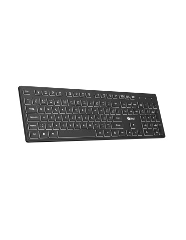 Klávesnica C-TECH KB-201-BL, nízkoprofilová,