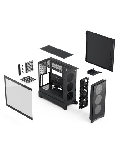 Fractal Pop 2 Air/Midi Tower/Transpar./Čierna