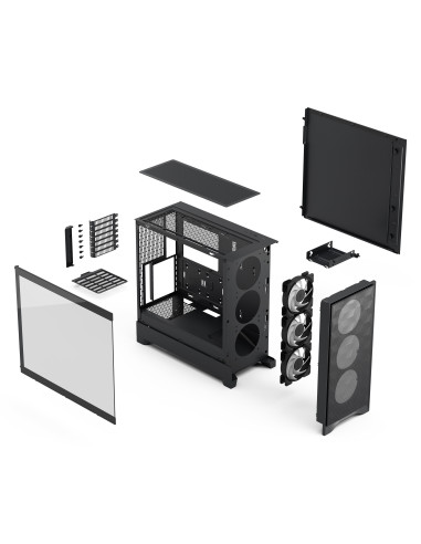 Fractal Pop 2 Air/Midi Tower/Transpar./Čierna