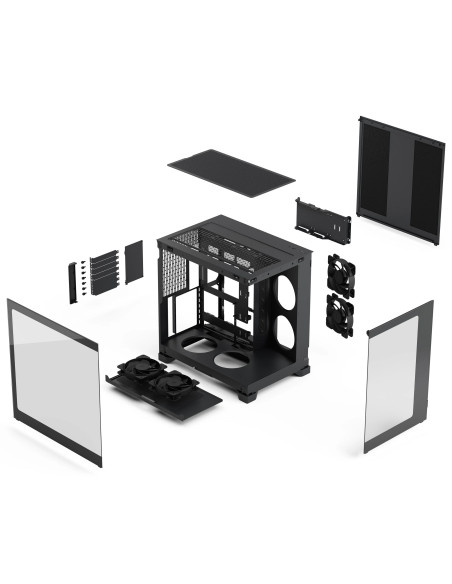 Fractal Pop 2 Vision/Midi Tower/Transpar./Čierna