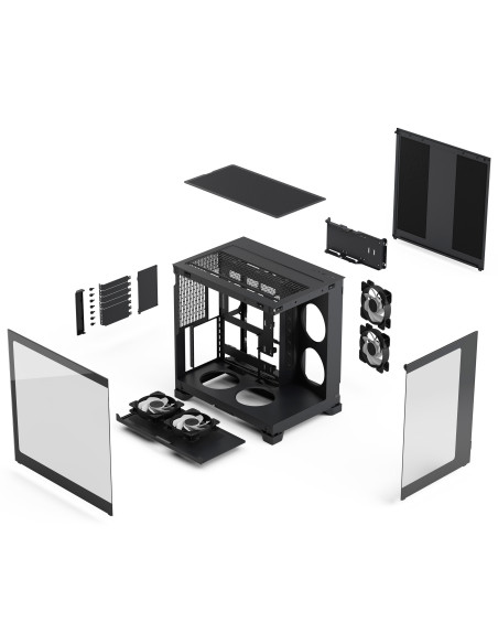 Fractal Pop 2 Vision/Midi Tower/Transpar./Čierna