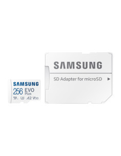 Samsung EVO Plus/micro SDXC/256GB/UHS-I U3 / Class 10/+ Adaptér/Biela