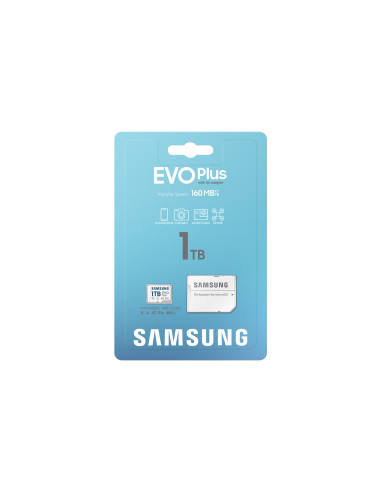 Samsung EVO Plus/micro SDXC/1TB/UHS-I U3 / Class 10/+ Adaptér/Biela