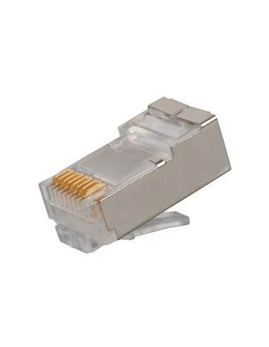 Konektor RJ45 CAT6 STP 8p8c na drôt, 100ks
