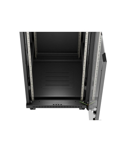 LANBERG 19" VOLNĚ STOJÍCÍ RACKOVÁ SKŘÍŇ 42U/600X800 (FLAT PACK) S PROSKLENÝMI DVEŘMI LCD ČERNÁ