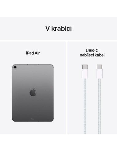 Apple iPad Air 11"/(M3) Wi-Fi + Cellular/10,86"/2360x1640/8GB/128GB/iPadOS18/Space Gray