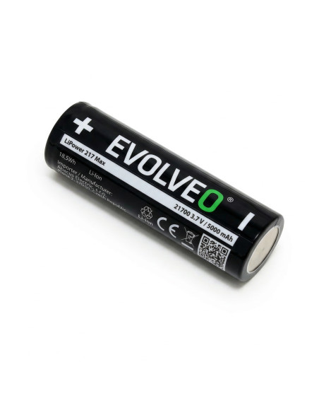 EVOLVEO LiPower 217 Max 5000 - Li-ion batéria 21700 (3.7 V / 5000 mAh) 3 ks