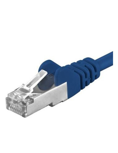 Premiumcord Patch kábel CAT6a S-FTP, RJ45-RJ45, AWG 26/7 7m, modrá