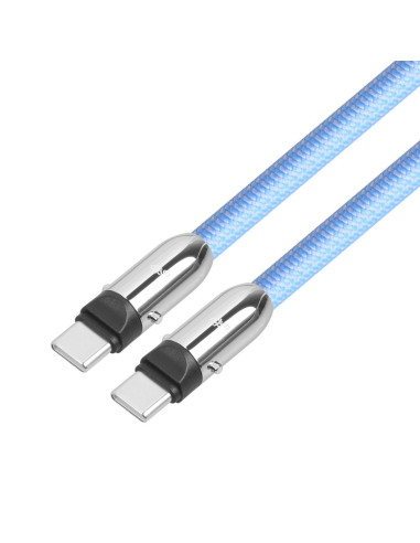 TB USB-C 2v1 kábel, 1m, modrý