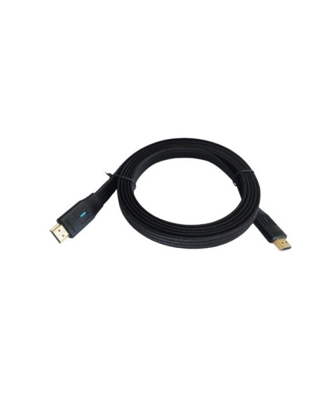 TB HDMI kábel 2v1 flat, čierny, 3m