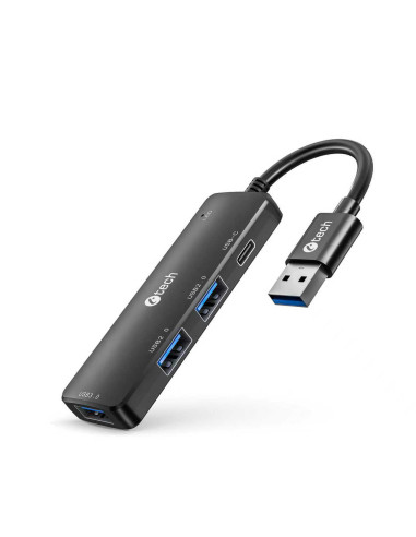 HUB USB C-tech UHB-U3-AC, 3x USB-A/1x USB-C/USB 3.0