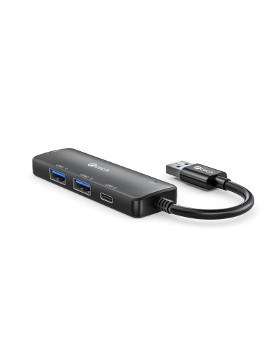 HUB USB C-tech UHB-U3-AC, 3x USB-A/1x USB-C/USB 3.0