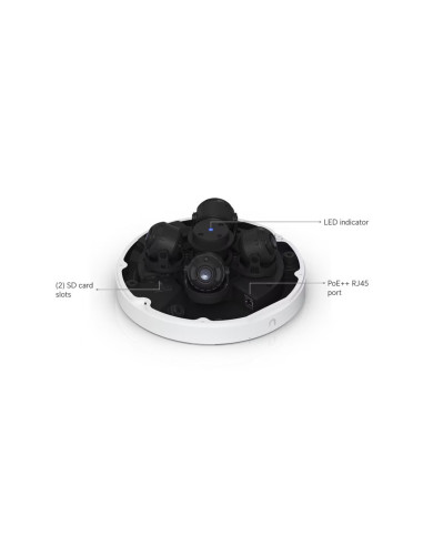 Ubiquiti UVC-AI-MS-4-W - UniFi Enterprise AI Multi Sensor 4, biela
