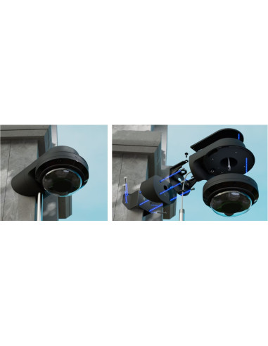 Ubiquiti UACC-AI-MS-4-AM-B - UniFi Enterprise AI Multi Sensor 4 Camera Arm Mount, čierna