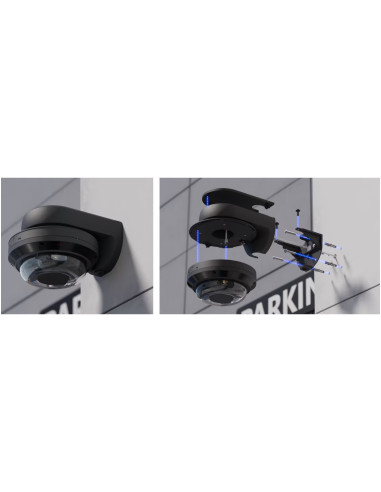 Ubiquiti UACC-AI-MS-4-AM-B - UniFi Enterprise AI Multi Sensor 4 Camera Arm Mount, čierna