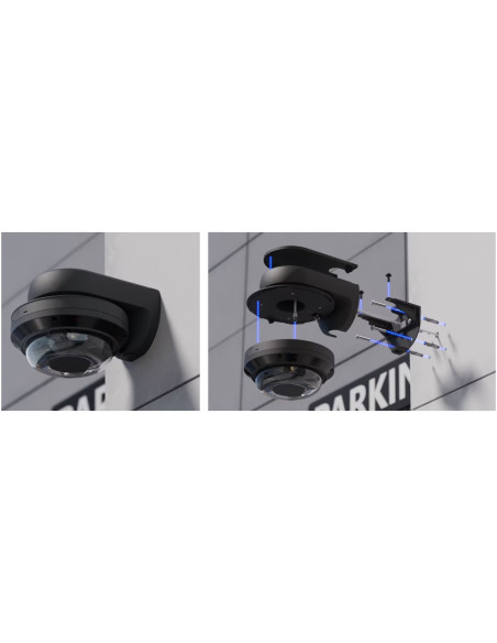 Ubiquiti UACC-AI-MS-4-AM-B - UniFi Enterprise AI Multi Sensor 4 Camera Arm Mount, čierna