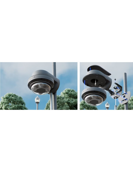 Ubiquiti UACC-AI-MS-4-AM-B - UniFi Enterprise AI Multi Sensor 4 Camera Arm Mount, čierna